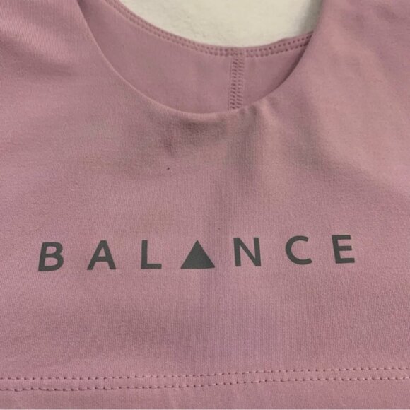 Balance Athletica Vitality Light Purple Pink Sports Bra Medium - Picture 5 of 5